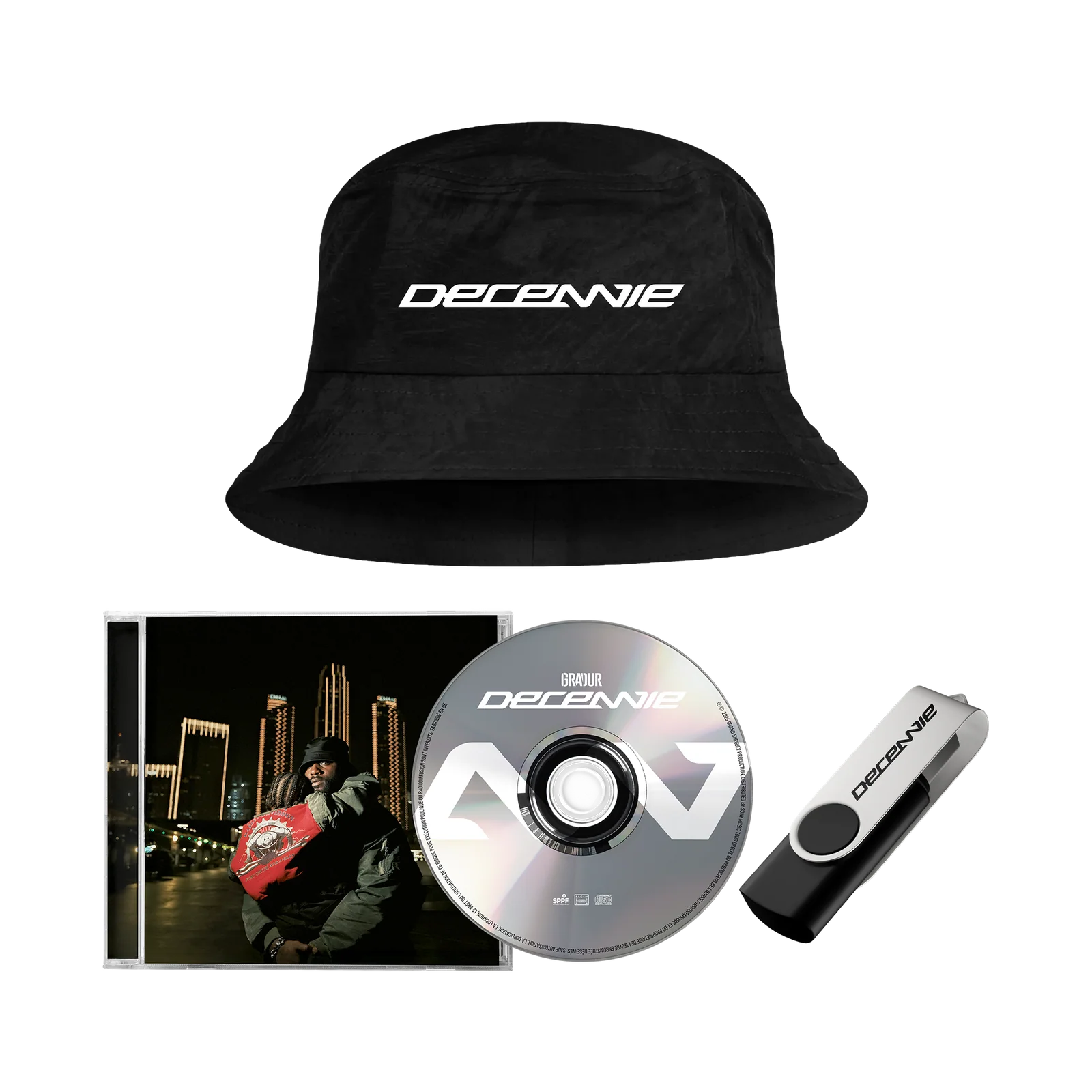 CD + Clé USB + Bob « Décennie »